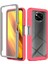 Xiaomi Poco X3/poco X3 Pro/poco X3 Nfc Giyim Karşıtı Pc+Tpu Hibrid Koruyucu Koruma Pet Ekranı Koruyucu-Pembe (Yurt Dışından) 1