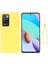 Sıvı Silikon+Yumuşak Mikrofiber Astar Ince Arka Kapak Xiaomi Redmi 10 4g (2021)/REDMI 10 2022 4g/redmi Not 11 4g (Mediatek)/redmi 10 Prime-Sarı (Yurt Dışından) 1