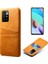 Xiaomi Redmi Için Çift Arka Kart Yuvalı Şık Hafif Pu Deri+Pc Kombo Sert Kapak Not 11 4g (Mediatek)/10 4g (2021)/10 2022 4g-Orange (Yurt Dışından) 1