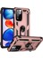 Damla Geçirmez Anti-Çizik Sert Pc Yumuşak Tpu Cep Telefon Kılıfı ile Xiaomi Redmi Için Ring Kickstand Note 11 Pro 5g (Çin) (Mediatek)/note 11 Pro+ 5g-Rose Gold (Yurt Dışından) 1