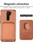 Xiaomi Redmi Için Şok Geçirmez Telefon Kılıfı 9 Kazanmaya Dayanıklı Telefon Koruyucu Karbon Fiber Doku Kapak Kabuğu Çıkarılabilir Manyetik Kart Tutucu-Brown (Yurt Dışından) 3