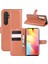 Litchi Cilt Manyetik Deri Stand Kılıfı Xiaomi Mi Note 10 Lite-Brown (Yurt Dışından) 1