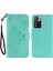 Rhinestone Dekor Baykuş Çiçeği Baskı Pu Deri+ Tpu Telefon Kılıfı Kapak Xiaomi Redmi Için Stand Cüzdanı Not 11 Pro 5g (Çin) (Mediatek)/11 Pro+ 5g-Cen (Yurt Dışından) 1