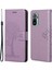 Cüzdan Tasarım Ağacı Baykuş Baskı Şok Geçirmez Anti-Güz Deri Telefon Örtüsü Xiaomi Redmi 10 4g (2021)/10 2022 4g/not 11 4g (Mediatek) -Light Mor (Yurt Dışından) 1
