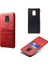 Çift Kart Yuvaları Pu Deri Kaplamalı Plastik Telefon Xiaomi Için Sert Kapak Note 9 Pro/9 Pro Max/9s-Red (Yurt Dışından) 2