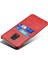 Çift Kart Yuvaları Pu Deri Kaplamalı Plastik Telefon Xiaomi Için Sert Kapak Note 9 Pro/9 Pro Max/9s-Red (Yurt Dışından) 4