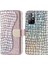Timsah Doku Işıltılı Toz Şok Geçirmez Tpu+Pu Deri Deri Stand Cüzdan Kılıfı Xiaomi Redmi Not 11 5g (Çin) (Mediatek)/redmi Not 11T 5g/redmi Not 11S 5g-Rose Gold (Yurt Dışından) 1