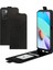 Xiaomi Redmi Için Tek Kart Tutucu ile Dikey Flip Screas Dayanıklı Çılgın At Deri Kılıfı 10 Black (Yurt Dışından) 1