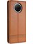 Otomatik Emme Tasarımı Deri Cüzdan Xiaomi Için Cep Telefonu Stand Kılıfı Not 9 5g/redmi Not 9t 5g-Brown (Yurt Dışından) 3