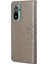 Cüzdan Tasarım Ağacı Baykuş Baskı, Xiaomi Redmi Için Stand ile Şok Geçirmez Anti Deri Telefon Kapağı 10 4g (2021)/10 Prime/10 2022 4g/not 11 4g (Mediatek) -Grey (Yurt Dışından) 4