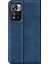 Cilt Deri Deri Cüzdan Telefon Kılıfı Manyetik Emilim Stand Folyo Koruyucu Kapak Xiaomi Redmi Note 11 Pro+ 5g/redmi Note 11 Pro 5g (Çin) (Mediatek) -Blue (Yurt Dışından) 3