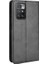 Vintage Style Manyetik Otomatik Absorlanmış Deri Telefon Cüzdan Stand Kılıfı Xiaomi Redmi 10 4g (2021)/10 Prime/10 2022 4g/not 11 4g (Mediatek) -Black (Yurt Dışından) 3