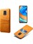 Çift Kart Yuvaları Pu Deri Kaplamalı Plastik Telefon Xiaomi Için Sert Kapak Note 9 Pro/9 Pro Max/9s-Orange (Yurt Dışından) 1