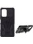 Arka Klip Kickstand Tasarım Xiaomi Redmi Için Metal Sayfalı Iyi Korumalı Hibrit Telefon Kılıfı Kabuğu Note 10 Pro-Black (Yurt Dışından) 1