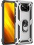 Pc+Tpu Hibrid Anti-Fall Anti Anti Anti Tele Koruyucu Kapak, Xiaomi Poco X3 Nfc-Sılver Için Ring Kickstand ile (Yurt Dışından) 1
