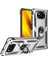 Pc+Tpu Hibrid Anti-Fall Anti Anti Anti Tele Koruyucu Kapak, Xiaomi Poco X3 Nfc-Sılver Için Ring Kickstand ile (Yurt Dışından) 2