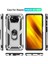 Pc+Tpu Hibrid Anti-Fall Anti Anti Anti Tele Koruyucu Kapak, Xiaomi Poco X3 Nfc-Sılver Için Ring Kickstand ile (Yurt Dışından) 4