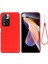 Pürüzsüz Dokunmatik Silikon Ince Yumuşak Mikrofiber Astar, Xiaomi Için Kayışla Koruyucu Kasa Not 11 Pro 5g (Çin) (Mediatek)/11 Pro+ 5g-Red (Yurt Dışından) 1