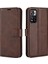 Pu Deri Manyetik Cüzdan Standı Kasa Şok Geçirmez Tpu Xiaomi Redmi Için Iç Koruyucu Flip Kapak Not 11 Pro+ 5g/redmi Note 11 Pro 5g (Çin) (Mediatek) -Kark Brown (Yurt Dışından) 1
