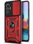 Şok Geçirmez Kamera Slayt Telefon Hibrit Kasa Kapağı Xiaomi Için Kickstand Ring Tutucu ile Not 10 Pro 4g (Global)/not 10 Pro 4g (Hindistan)-Red (Yurt Dışından) 1