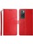 Y Şeklindeki Hatlar Damla Dirençli Pu Deri+Yumuşak Tpu Iç Kabuk Cüzdanı Standı Xiaomi Redmi Için Telefon Kapağı Not 11 4g (Mediatek)/10 4g (2021)/10 2022 4g/10 Prime-Red (Yurt Dışından) 1