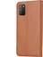Cüzdan Stand Tasarımı Xiaomi Poco M3-Brown Için Otomatik Emilmiş Deri Koruyucu Telefon Kapağı (Yurt Dışından) 3
