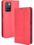 Vintage Style Manyetik Otomatik Absorbed Deri Telefon Cüzdan Stand Kılıfı Xiaomi Redmi 10 4g (2021)/10 Prime/10 2022 4g/not 11 4g (Mediatek) -Red (Yurt Dışından) 1