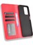 Vintage Style Manyetik Otomatik Absorbed Deri Telefon Cüzdan Stand Kılıfı Xiaomi Redmi 10 4g (2021)/10 Prime/10 2022 4g/not 11 4g (Mediatek) -Red (Yurt Dışından) 4