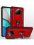 Hibrit Pc+Tpu Telefon Kılıfı Kabuk Xiaomi Için Anti-Fall Parmak Yüzük Kickstand Note 9 5g/redmı Not 9t 5g-Kırmızı (Yurt Dışından) 1