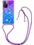 Le3-1 Serisi Gradyan Renk Demirleri Quicksand Tpu Kapak Xiaomi Için Uzun Kordon ile Iyi Korumalı Telefon Kasası Not 11 Pro+ 5g/redmi Note 11 Pro 5g (Çin) (Mediatek) -Purple Mavi (Yurt Dışından) 1