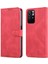 Manyetik Kapatma Pu Deri Deri Flip Cüzdan Kılıfı Stand Şok Geçirmez Tpu Iç Kabuk Telefonu Xiaomi Için Poco M4 Pro 5g/redmi Not 11 5g (Çin) (Mediatek) -Red (Yurt Dışından) 1