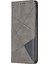 Xiaomi Redmi Için Geometrik Deri Deri Kabuğu 9-Grey (Yurt Dışından) 2