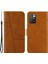 Çizgiler Basılı Premium Pu Deri Cüzdan Stand Flip Koruyucu Telefon Kılıfı Xiaomi Redmi Için Bilek Kayışı ile Not 11 4g (Mediatek)/10 4g (2021)/10 2022 4g/10 Prime-Sarı (Yurt Dışından) 1