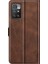 Folio Flip Manyetik Toka Deri Telefon Kılıfı Cüzdan Stand Kapağı Xiaomi Redmi Not 11 4g (Mediatek)/redmi 10 4g (2021)/REDMI 10 2022 4g/redmi 10 Prime-Brown (Yurt Dışından) 3