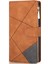Çizgiler Ekleme Tasarım Anti-Drop Iyi Korumalı Cüzdan Deri Telefon Kapak Kasası Xiaomi Xiaomi Redmi 10 4g ()/redmi 10 4g/redmi Not 11 4g (Mediatek)/redmi 10 Prime-Brown (Yurt Dışından) 2