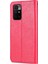 Xiaomi Redmi 10 4g (2021)/REDMI 10 Prime/redmi 10 2022 4g/redmi Not 11 4g (Mediatek) Pu Deri Anti-Drop Çift Taraflı Manyetik Toka Cüzdan Tasarı Tasarım Telefonu Vaka Kırmızı (Yurt Dışından) 3