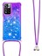 Le3-1 Serisi Gradyan Renk Demirleri Quicksand Tpu Kapak Xiaomi Için Uzun Kordon ile Iyi Korumalı Telefon Kasası Not 11 Pro+ 5g/redmi Note 11 Pro 5g (Çin) (Mediatek) -Purple Mavi (Yurt Dışından) 3