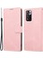Manyetik Klasik Stil Pu Deri Deri Cüzdan Kılıfı Stand Anti-Çizik Tam Koruyucu Telefon Kapağı Xiaomi Redmi Için Kayışlı Note 11 Pro 5g (Çin) (Mediatek)/note 11 Pro+ 5g-Pink (Yurt Dışından) 1
