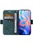 Xiaomi Redmi Için Note 11 Pro 5g (Mediatek)/note 11 Pro+ 5g/poco X4 NFC/11I 5g Baskılı Dikiş Hattı Deri Kılıf Telefon Cüzdan Stand Kapak Yeşili (Yurt Dışından) 2