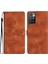 Xiaomi Için Redmi 10 4g (2021)/REDMI 10 2022 4g/10 Prime/not 11 4g (Mediatek) Baskılı Deri Telefon Kapak-Kahverengi (Yurt Dışından) 1
