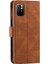 Birleştirme Dikiş Cilt Dokunuşu Hissi Tam Koruma Pu Deri Kapak Iç Tpu Telefon Kasası Kabuk Xiaomi Için Stant Cüzdanı Not 11 Pro 5g (Çin) (Mediatek)/not 11 Pro+ 5g-Brown (Yurt Dışından) 3