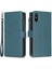 Xiaomi Için BF19 Redmi 9A Önleme Önleyici Telefon Kapağı Zippered Pu Deri Cüzdan Standı Telefon Vaka-Yeşil (Yurt Dışından) 1
