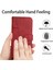 Xiaomi Redmi 10A/POCO C31/REDMI 9c/9c Nfc Dikiş Pu Deri Koruyucu Kılıf Fonksiyon Folio Stand Şok Geçirmez Kapak Kayış-Kırmızı ile (Yurt Dışından) 2