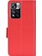 Stand Fonksiyon Litchi Doku Pu Deri Cüzdan Kılıfı Xiaomi Redmi Için Çift Manyetik Toka Çevirme Kapağı Not 11 Pro+ 5g/redmi Not 11 Pro 5g (Çin) (Mediatek) -Red (Yurt Dışından) 3