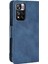 Manyetik Kapanma Çekmeye Dayanıklı Kılıf Çok Kart Yuvası Tasarım Cüzdanı Pu Deri Telefon Kapağı Xiaomi Redmi Not 11 Pro+ 5g/redmi Note 11 Pro 5g (Çin) (Mediatek) -Blue (Yurt Dışından) 3