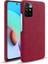Telefon Kapağı Xiaomi Redmi Için Iyi Korumalı Bez Kaplamalı Plastik Telefon Kılıfı Not 11 4g (Mediatek)/10 4g (2021)/10 2022 4g-Kırmızı (Yurt Dışından) 1