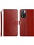 Şık Baskılı Y Şeklindeki Çizgiler Manyetik Pu Deri Stand Flip Cüzdan Telefon Kapağı Xiaomi Redmi Için Kayış ile Not 11 Pro+ 5g/redmi Not 11 Pro 5g (Çin) (Mediatek) -Brown (Yurt Dışından) 1
