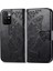 Baskılı Kelebek Çiçek Deri Telefon Cüzdan Xiaomi Redmi Için Flip Kapak Kabuğu 10 4g (2021)/REDMI 10 2022 4g/redmi Not 11 4g (Mediatek)/redmi 10 Prime-Black (Yurt Dışından) 1