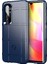 Anti-Shock Square Grid Doku Xiaomi Mi Için Tpu Kapağı Not 10 Lite-Blue (Yurt Dışından) 1