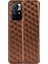 3D Rhombus Desen Pu Deri Stand Cüzdan Koruyucu Telefon Kılıfı Xiaomi Redmi Not 11 5g (Çin) (Mediatek)/redmi Not 11T 5g/redmi Not 11S 5g-Brown (Yurt Dışından) 3